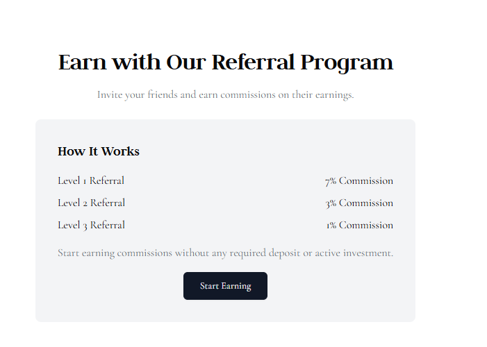 v0 affiliate program dashboard displaying earnings and referral statistics